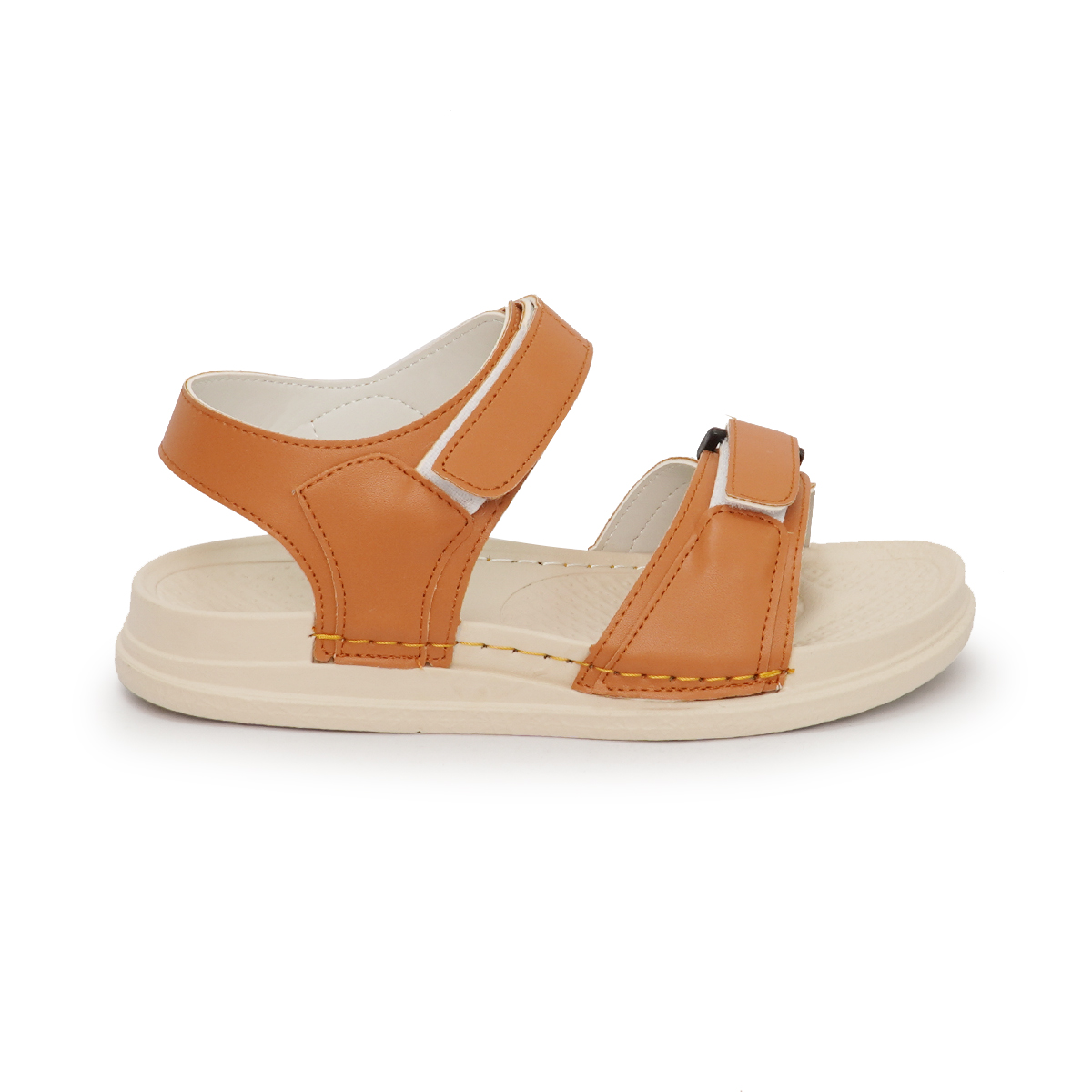 Sandal Nữ Quai Ngang Cao 2cm Đế Cao Su Nguyên Khối Chóng Trượt Mã HNSDX2F804