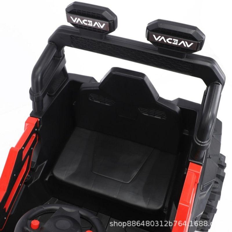 Siêu phẩm xe oto địa hình gầm cao 2 động cơ 4 bánh chống sóc ghế ngồi rộng bình acquy to khỏe cho bé