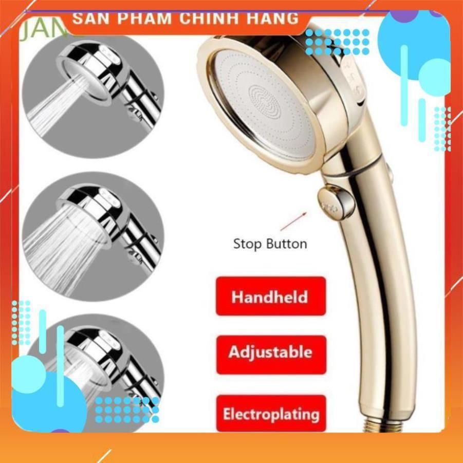Vòi sen tăng áp️Evoucher Đầu vòi sen lọc nước áp suất cao có thể tháo rời 360 độ vàng bạc 206782 GOLD-206783 BẠC