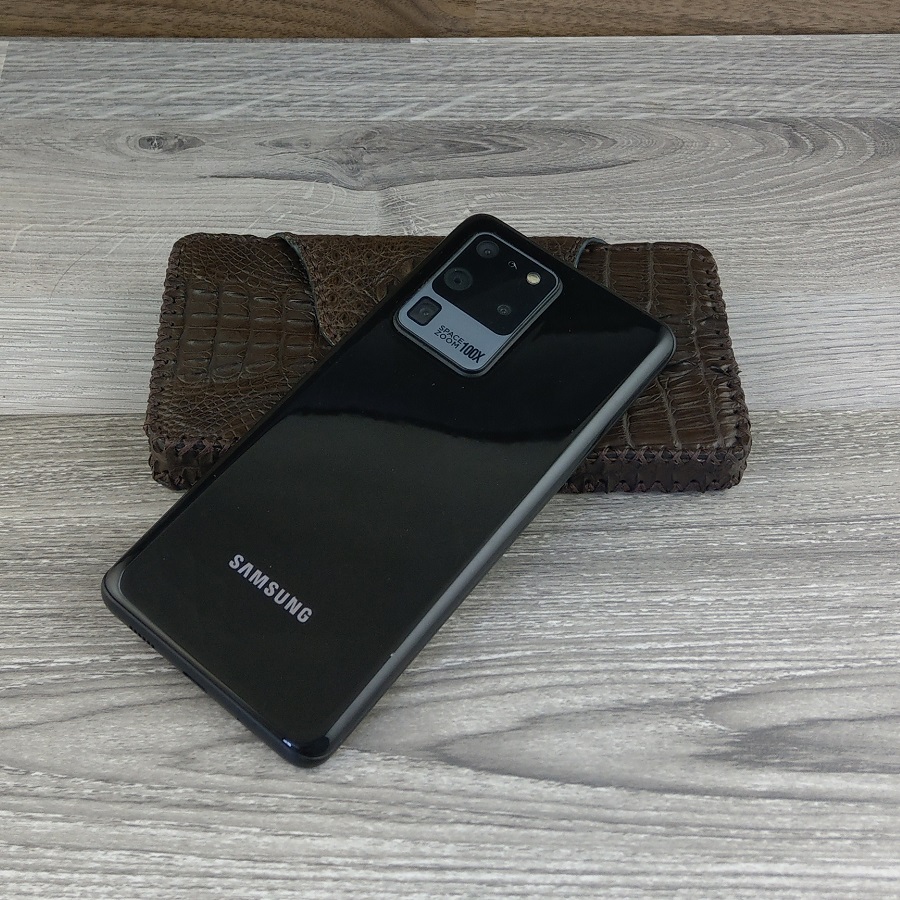Bao Da Đeo Lưng dành cho SAMSUNG GALAXY s20 Plus Da Cá Sấu Màu Nâu Đất