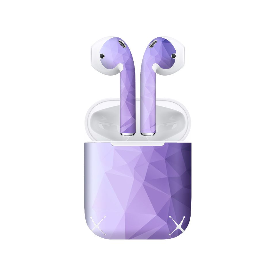 Miếng dán skin chống bẩn cho tai nghe AirPods in hình Vân kim cương - BG0034