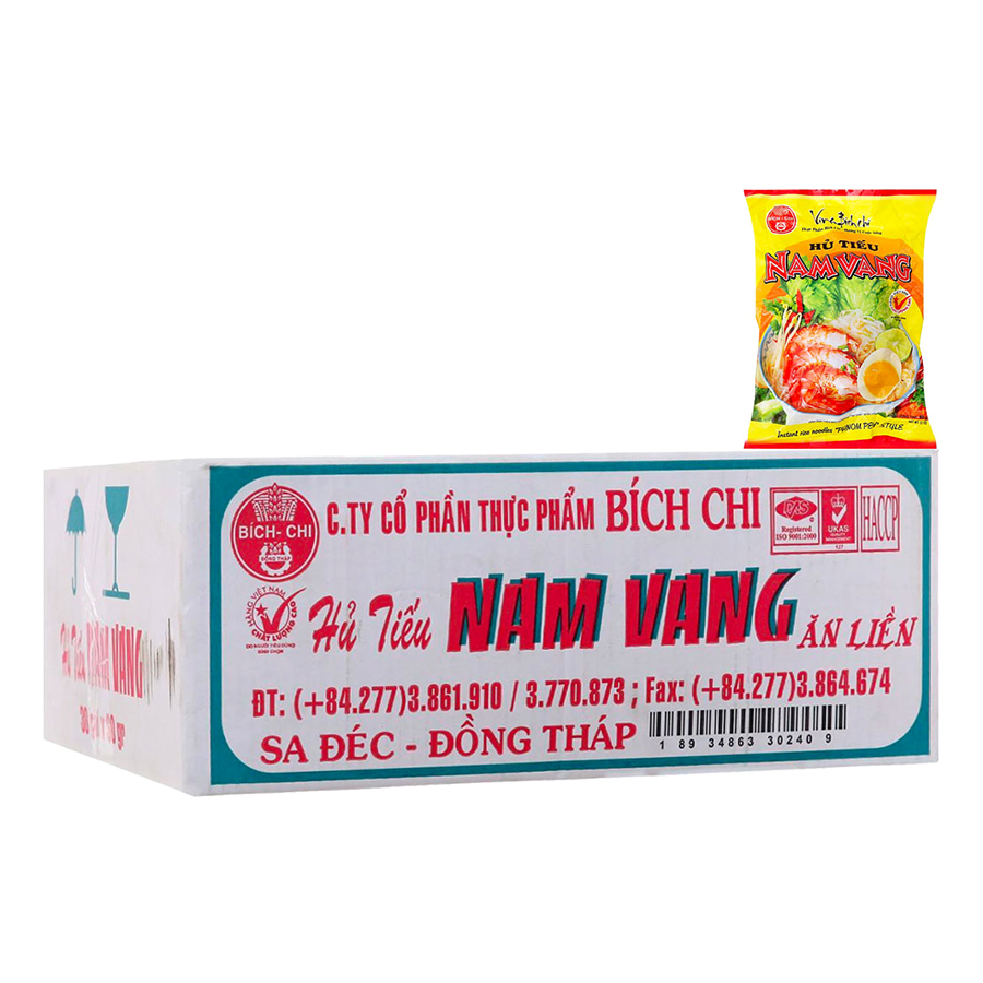 Thùng 30 Gói Hủ Tiếu Nam Vang Bích Chi (60g/Gói)