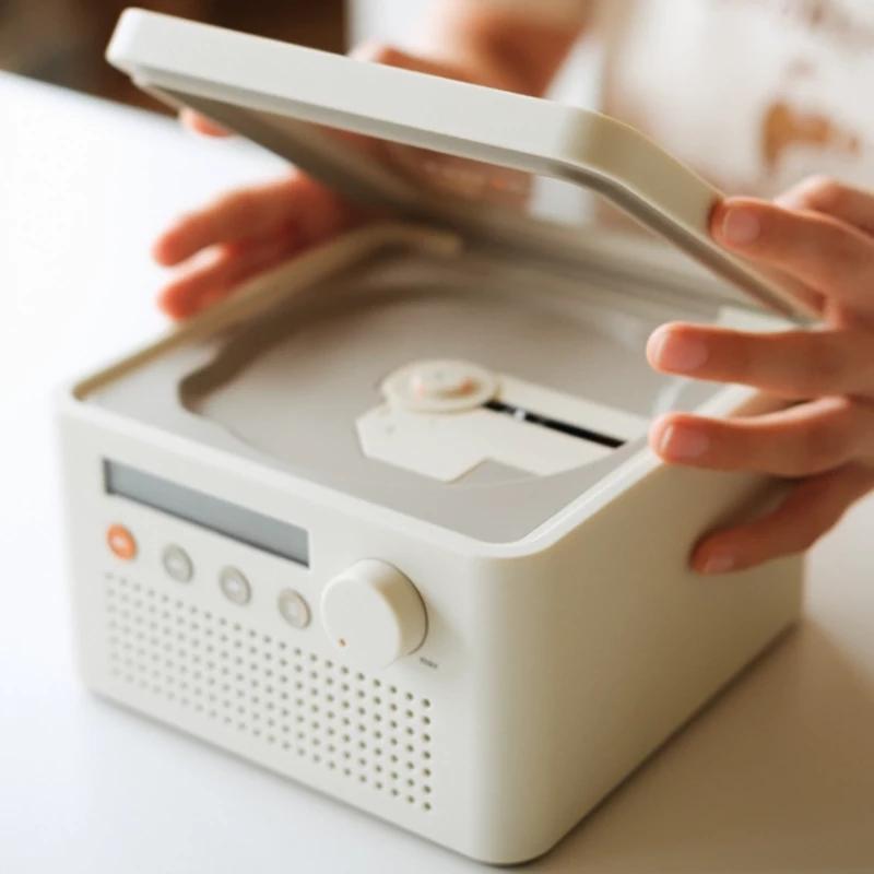 Máy nghe nhạc CD tất cả trong một Syitren Âm thanh nổi Bluetooth hai chiều HIFI Fever Máy nghe nhạc âm thanh cổ điển có thể sạc lại Loa chất lượng cao tích hợp Màu sắc: N100