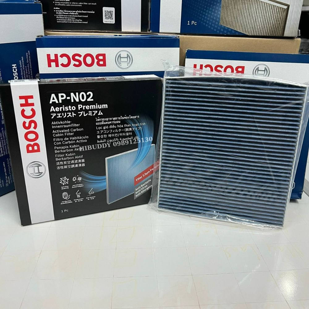 Lọc Gió Điều Hòa BOSCH Ariesto Premium AP-N02 Dành Cho Xe Mitsubishi Outlander , D-max 1.9L
