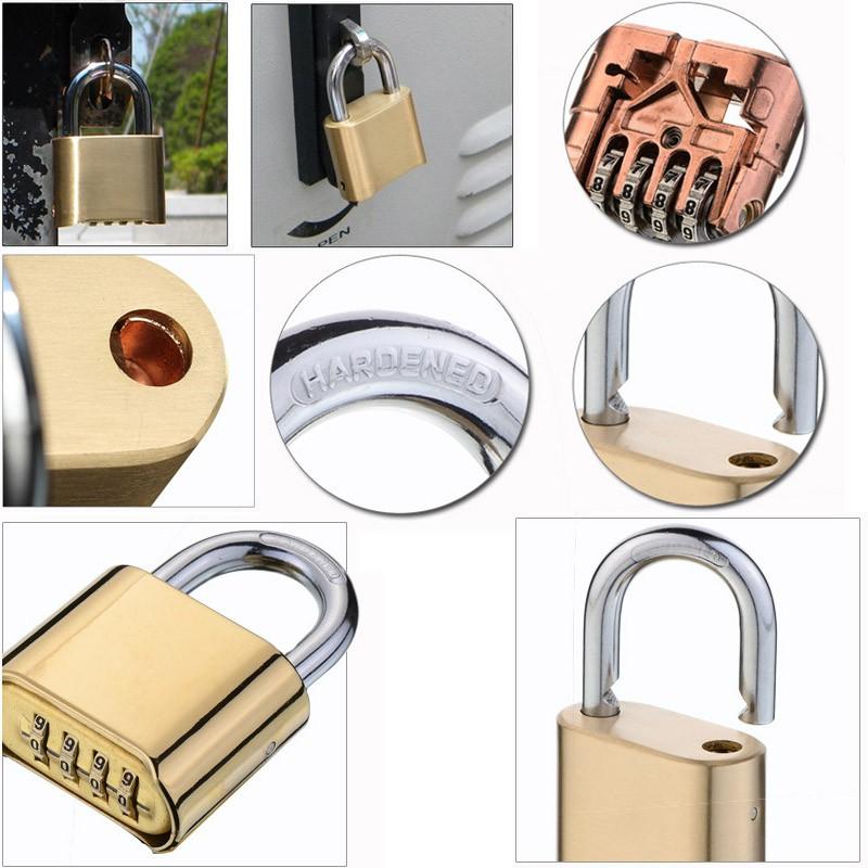 Khóa số chống trộm D5061, loại 4 số có thể thay đổi được mã số