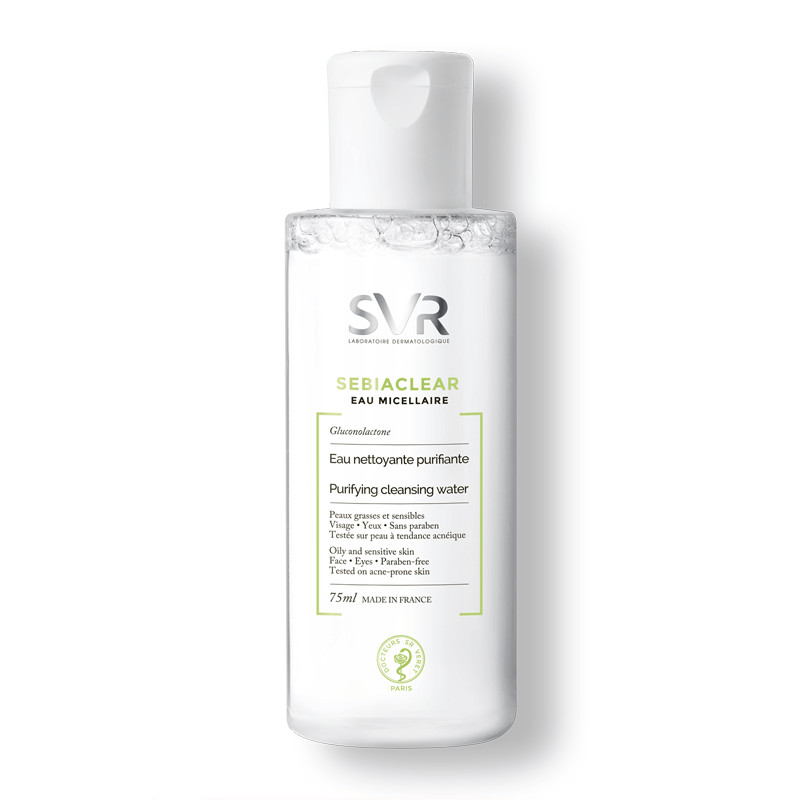 Nước Tẩy Trang Dành Cho Da Dầu, Da Mụn SVR Sebiaclear Eau Micellaire Mini Size - Hàng Chính Hãng