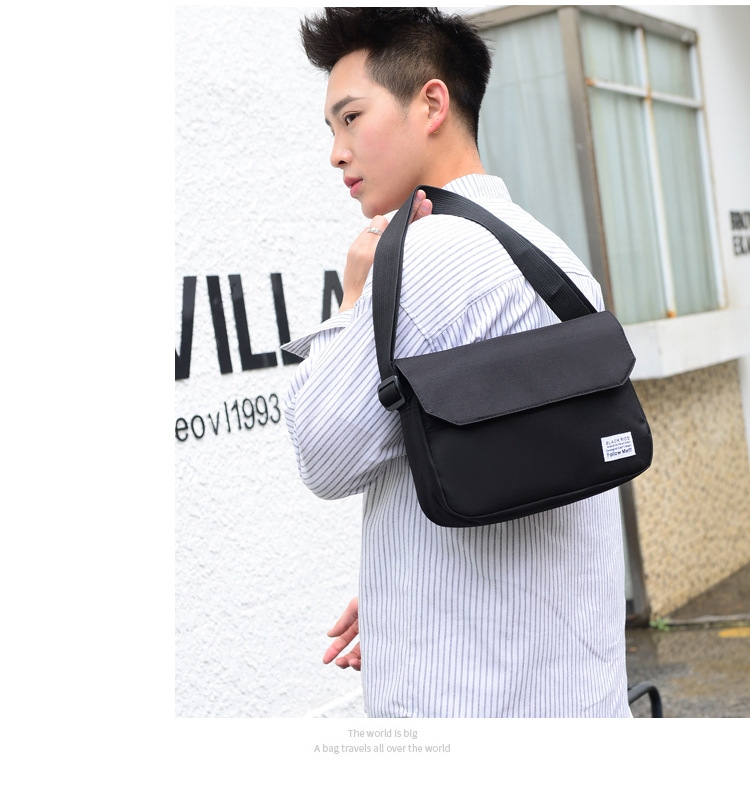 Túi Đeo Chéo Vải Canvas Bền Bỉ Phong Cách Thời Trang Unisex Nam Nữ Hàn  BL002