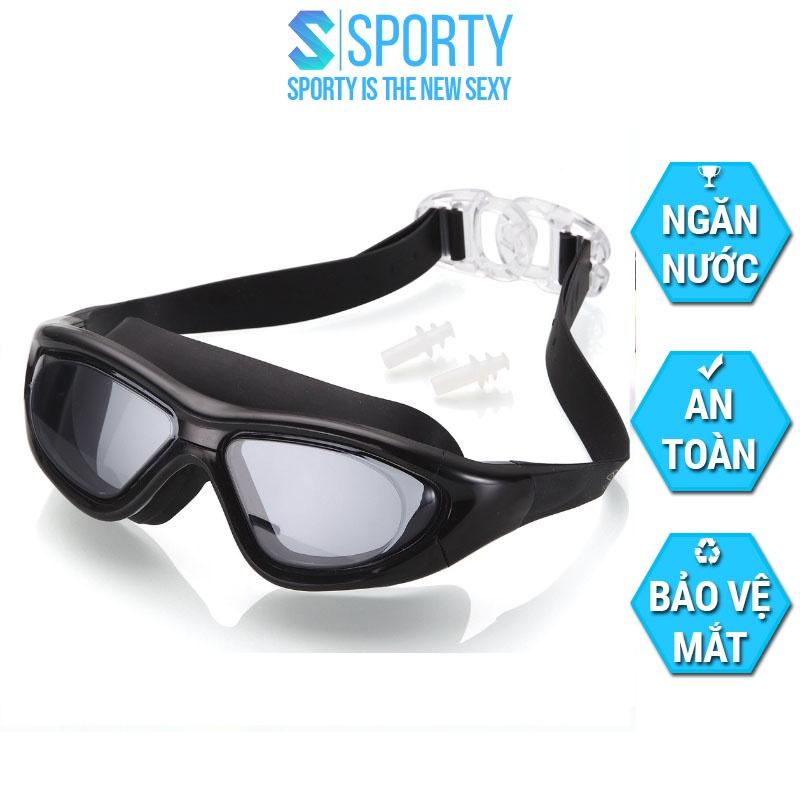 Kính bơi người lớn SPORTY góc nhìn panorama công nghệ mắt kính cản tia UV hạn chế sương mờ