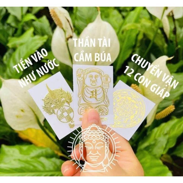 [Đã Khai Quang] Miếng Dán Điện Thoại Phong Thuỷ Tài Lộc May Mắn