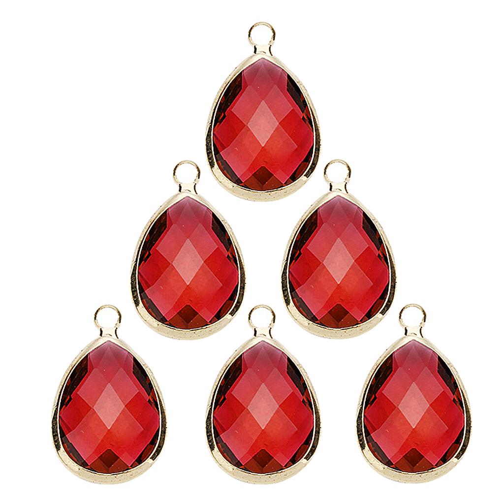 6 Pcs Fashion Drop Jewelry Making Charms Necklace Pendant  White