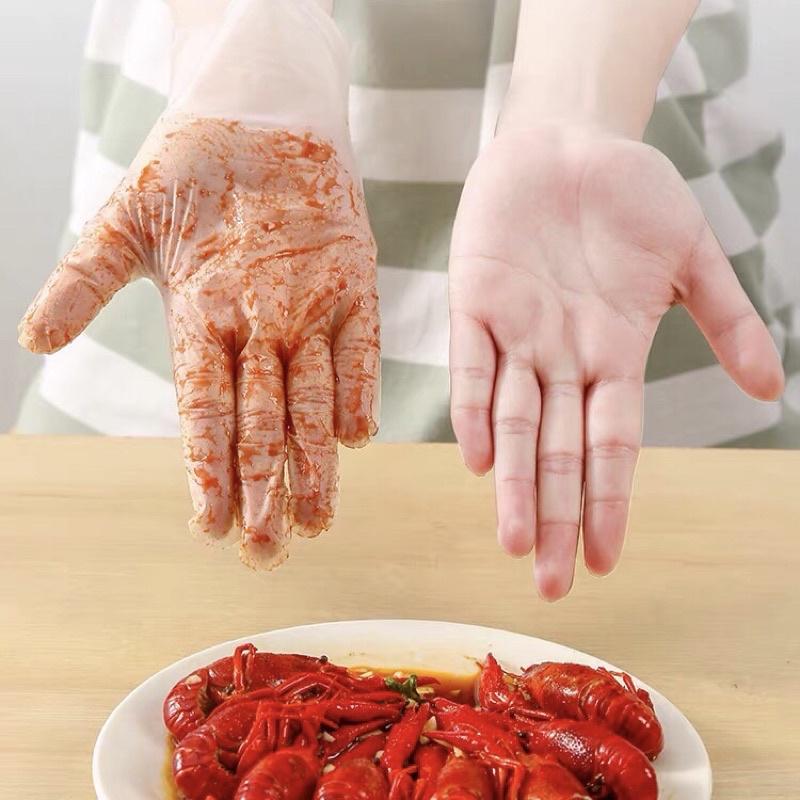 Găng tay cao su VictoriaBay set 100c gang tay làm bếp vệ sinh siêu dai chất liệu TPE không mùi