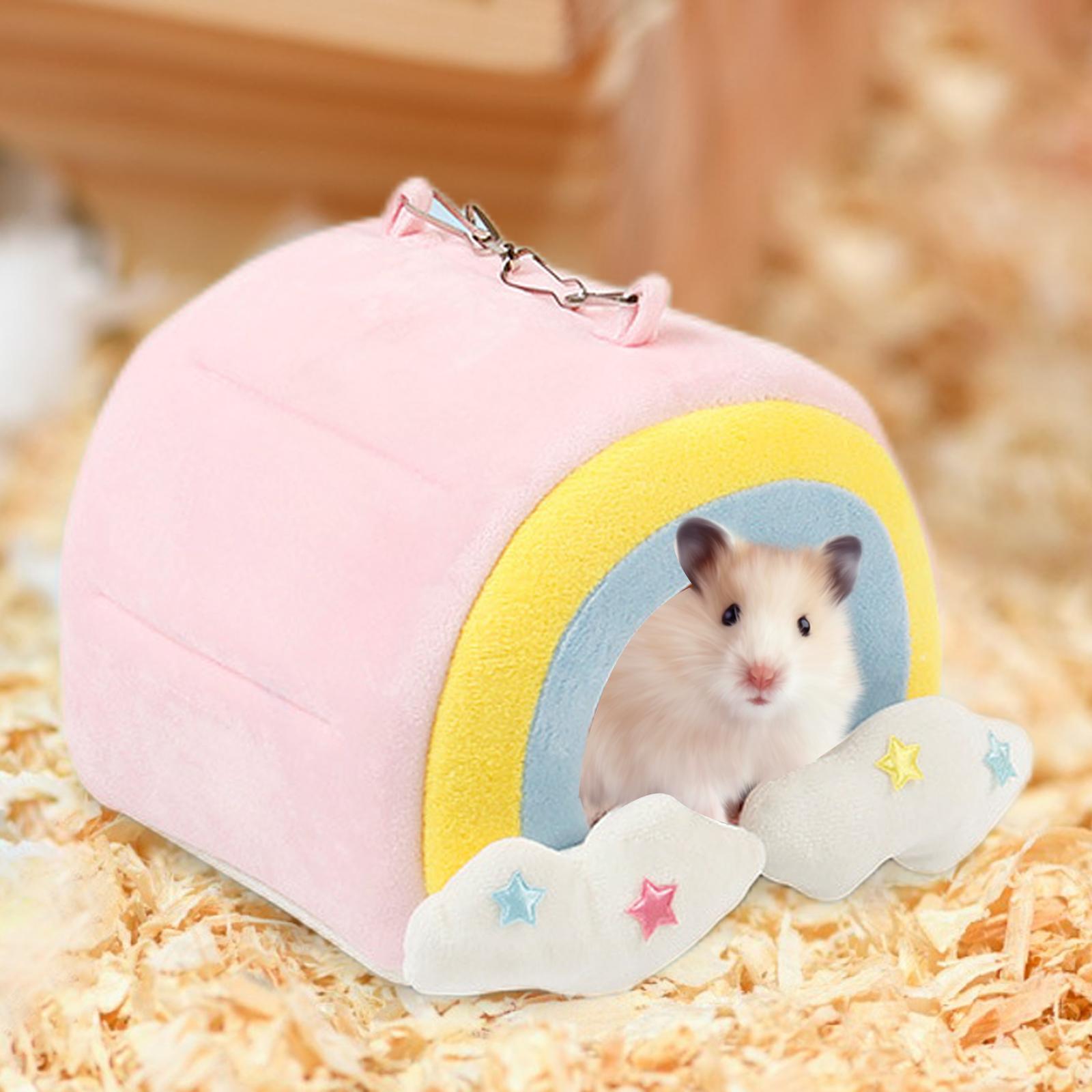 Small Animal Soft Warm Bed Pet Hammock Hamster Rat Guinea Pig House Nest Pad