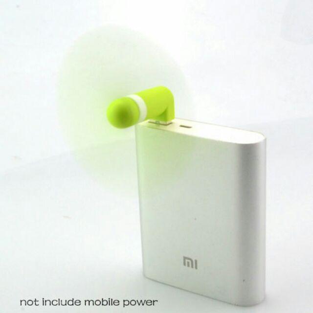 Quạt Mini Silicon Usb 2 trong 1 cho PC và Android siêu lạ