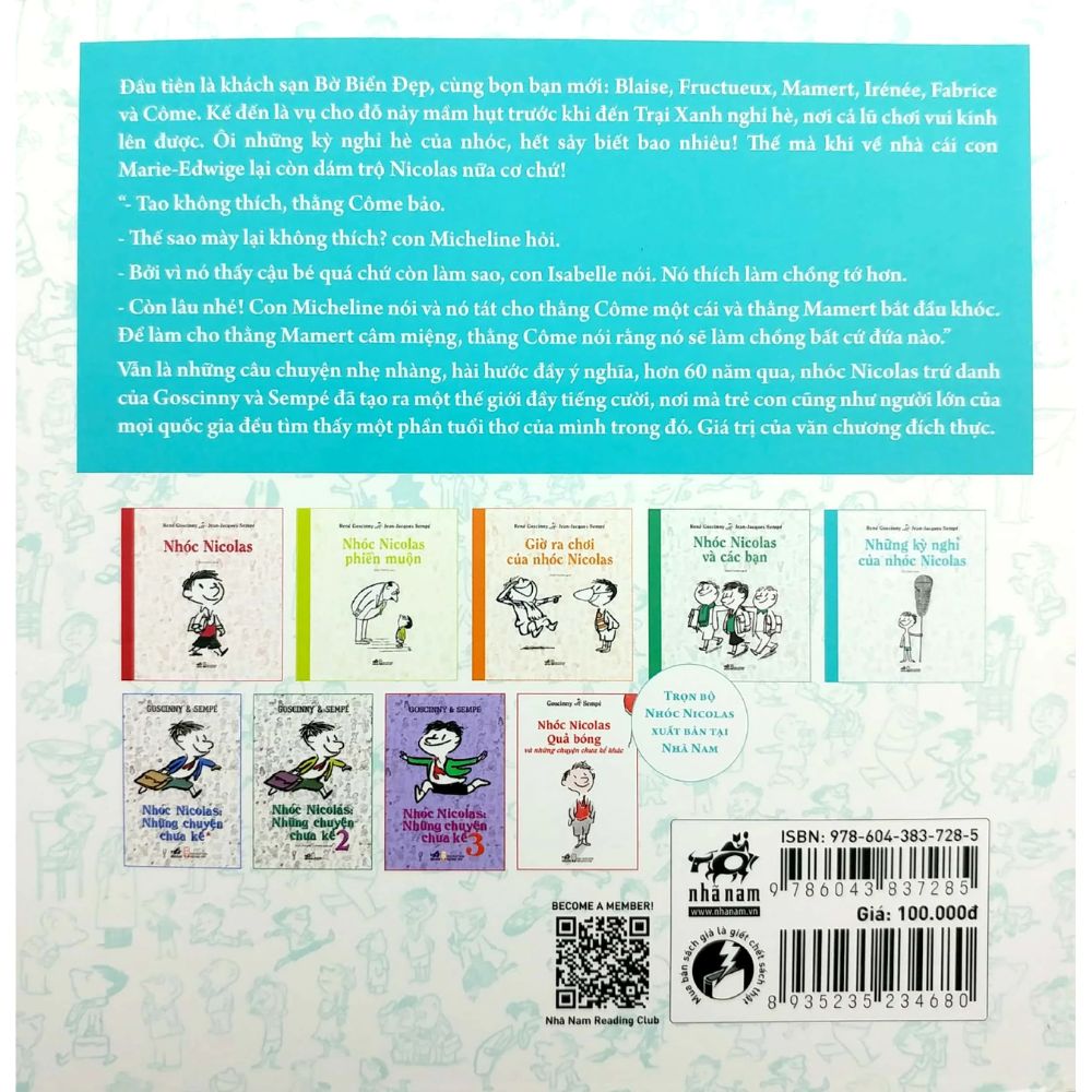 Sách Những kỳ nghỉ của Nhóc Nicolas