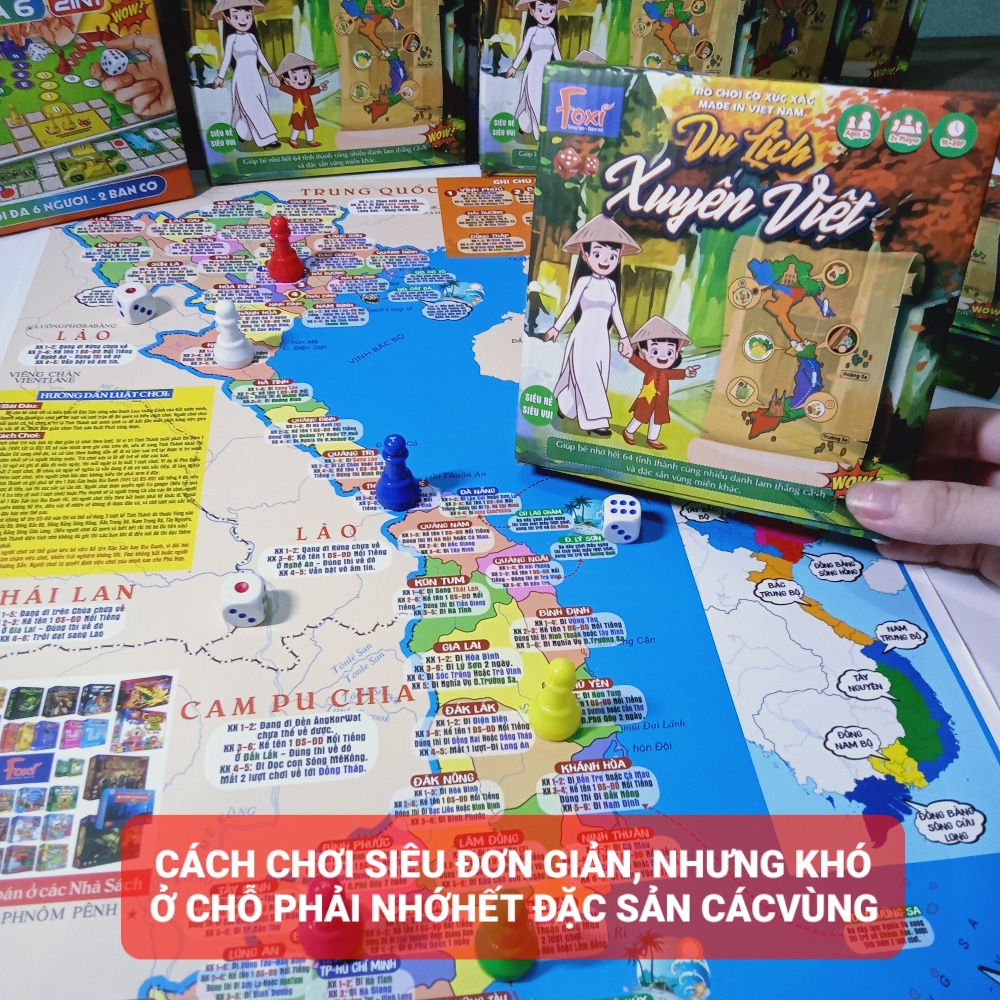 Đồ Chơi Board Game Du Lịch Xuyên Việt