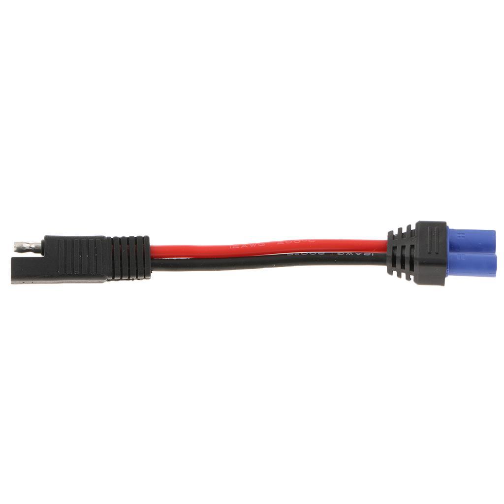 12V SAE to Female Power Adapters Cables For Car Motorcycle Solar Battery