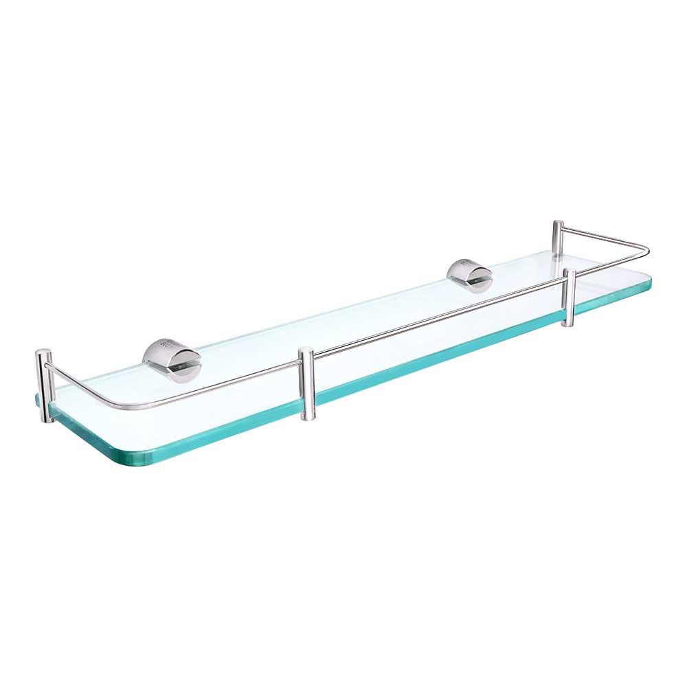 KỆ KÍNH CƯỜNG LỰC INOX 304 TRÒN ĐÚC KK-10