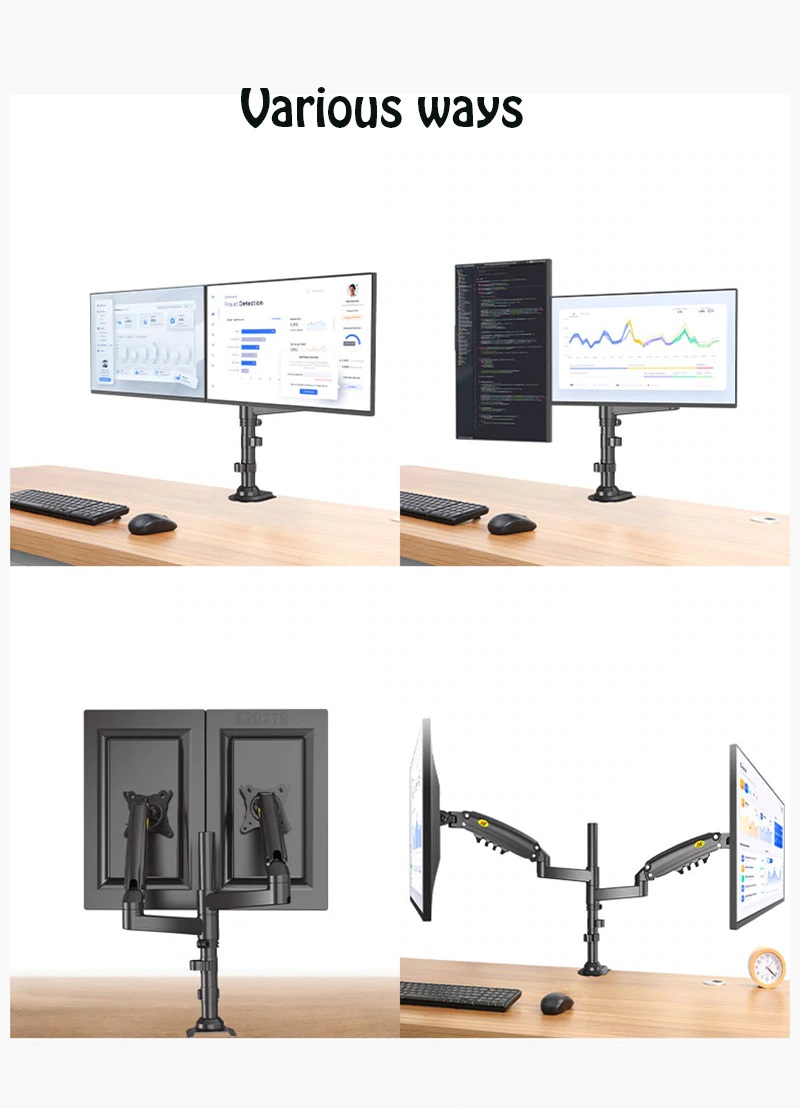 Giá Treo Hai Màn Hình NB-H160 17 - 27 inch - Giá Treo 2 Màn Hình NEW 2022-2023