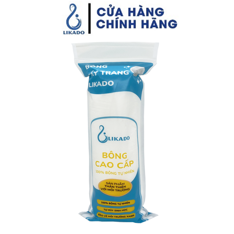 Bông tẩy trang Likado miếng tròn 100 miếng