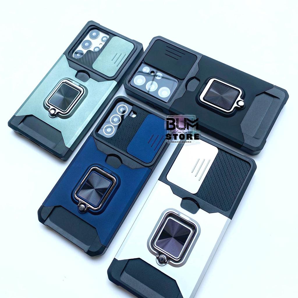 Ốp Lưng Cho Samsung Galaxy S23 Ultra / S22 Ultra / S22 Plus / S21 Ultra / Note 20 Ultra / Note 20 Chống Sốc Nắp Trượt Che Camera 3 In 1 - Bum Store Galaxy Case