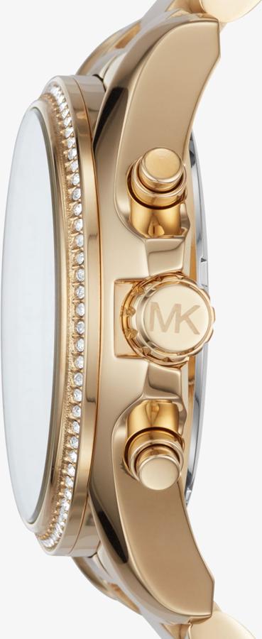 Đồng Hồ Nữ Dây Kim Loại Michael Kors Bradshaw Pavé Gold-Tone Watch MK6538 (43mm)