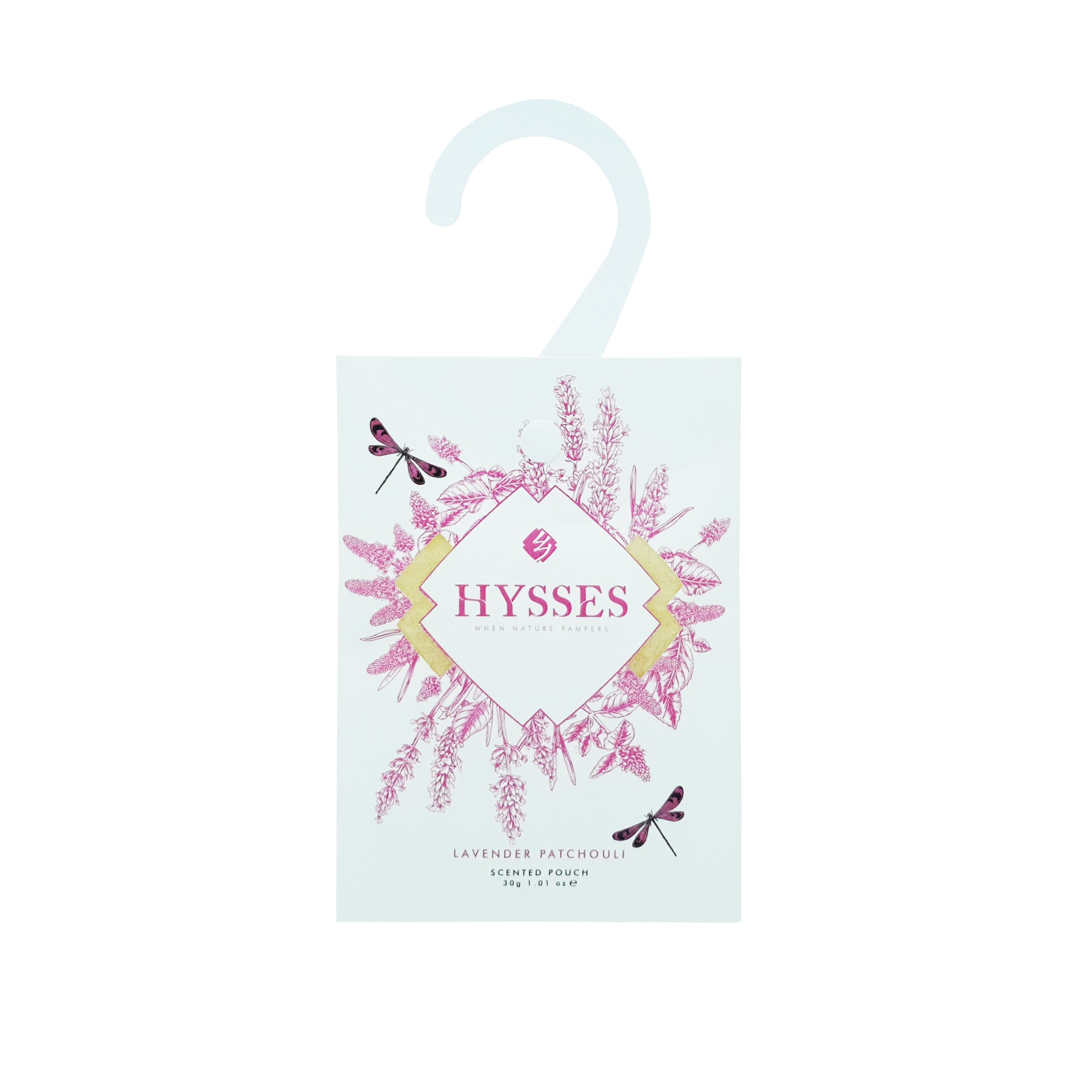 Túi Thơm Cao Cấp Hysses Scented Pouch Hương Thơm Dễ Chịu, Giảm Căng Thẳng, Khử Mùi, Làm Thơm Phòng, Tủ Quần Áo với Tinh Dầu Oải Hương - Hoắc Hương Hữu Cơ Tự Nhiên