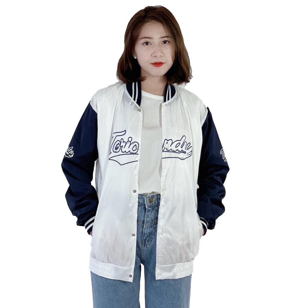 Áo khoác dù bomber nam nữ form rộng