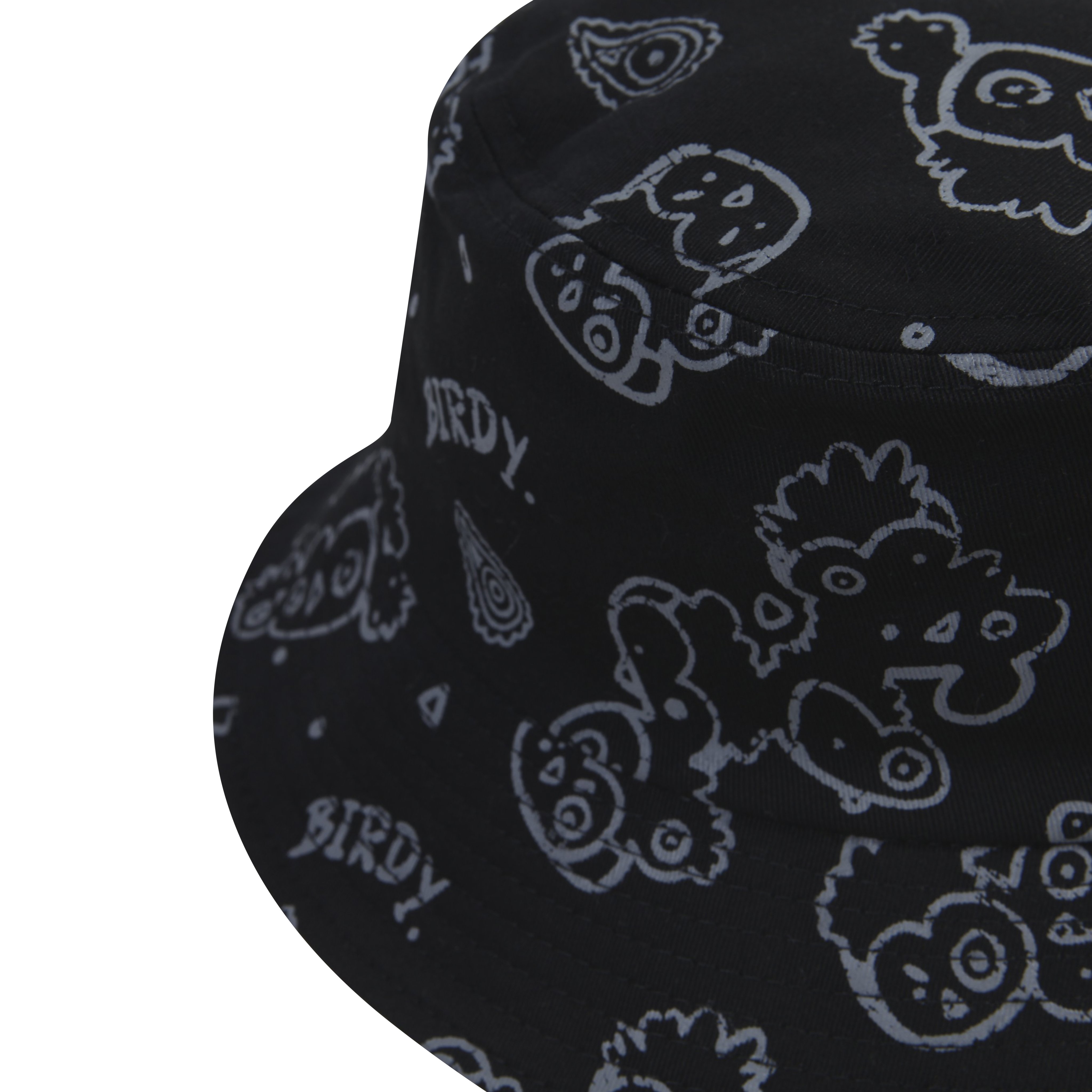 NÓN BIRDY BANDANA BUCKET/ BLACK