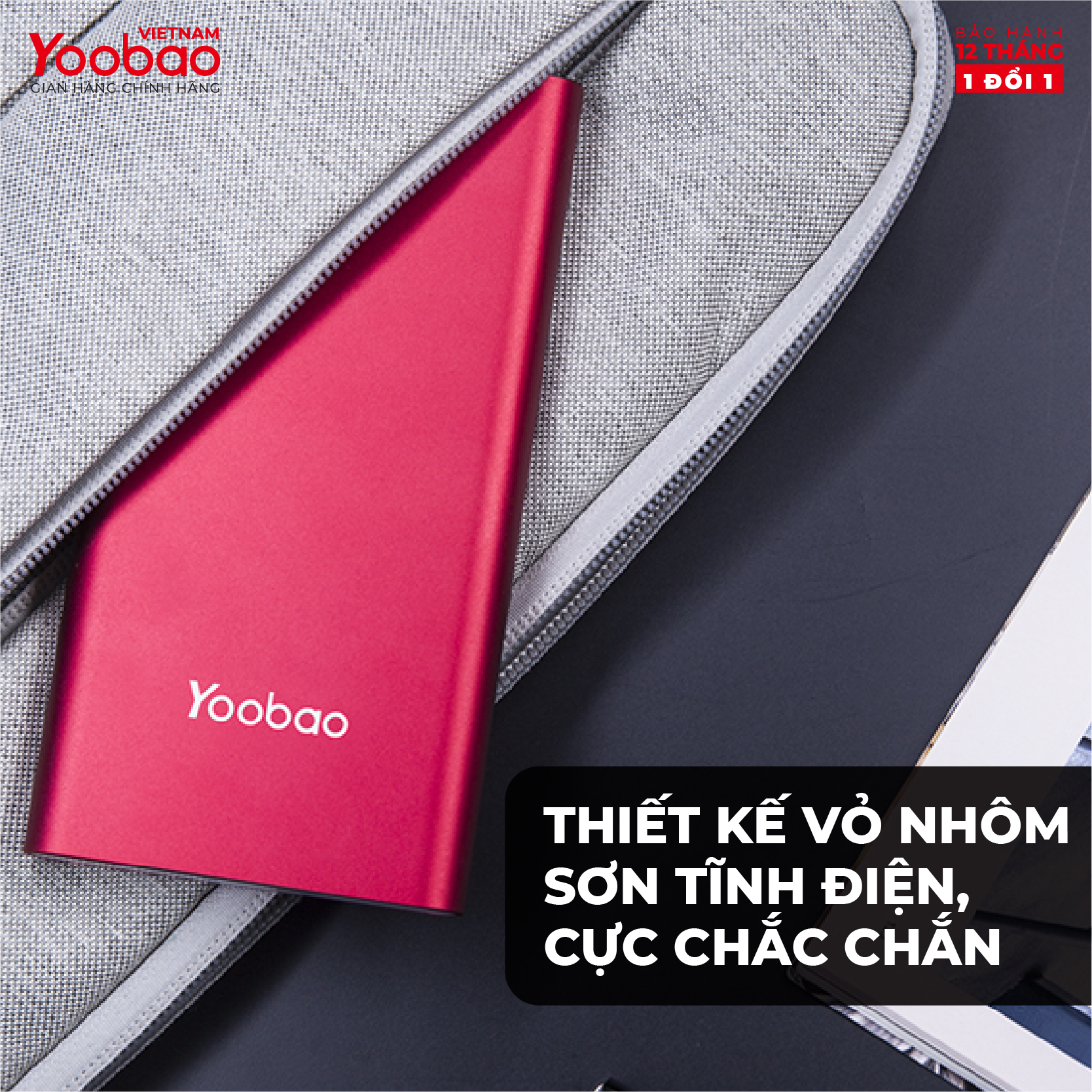 Pin sạc dự phòng 10000mAh Yoobao A1 siêu mỏng - Hàng chính hãng