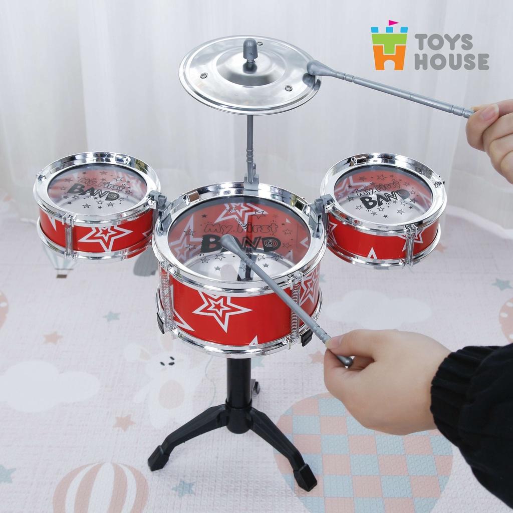 Đồ chơi hướng nghiệp - Bộ trống Jazz Drum cho bé Toyshouse - Nhạc cụ, âm nhạc cho bé yêu - màu xanh