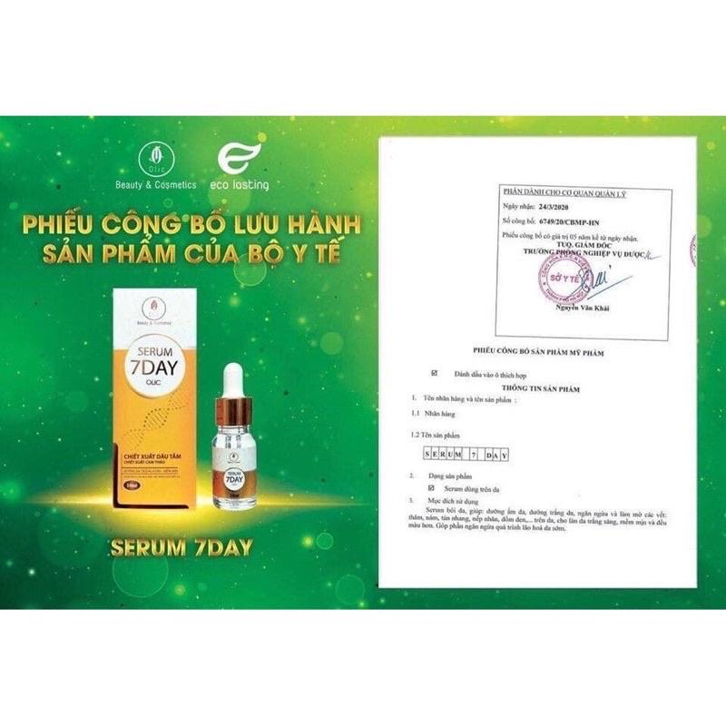 Serum 7 Day Olic Vàng 10ml Serum Huyết Thanh Truyền Trắng Xoá Nhắn, Trẻ Hoá Da