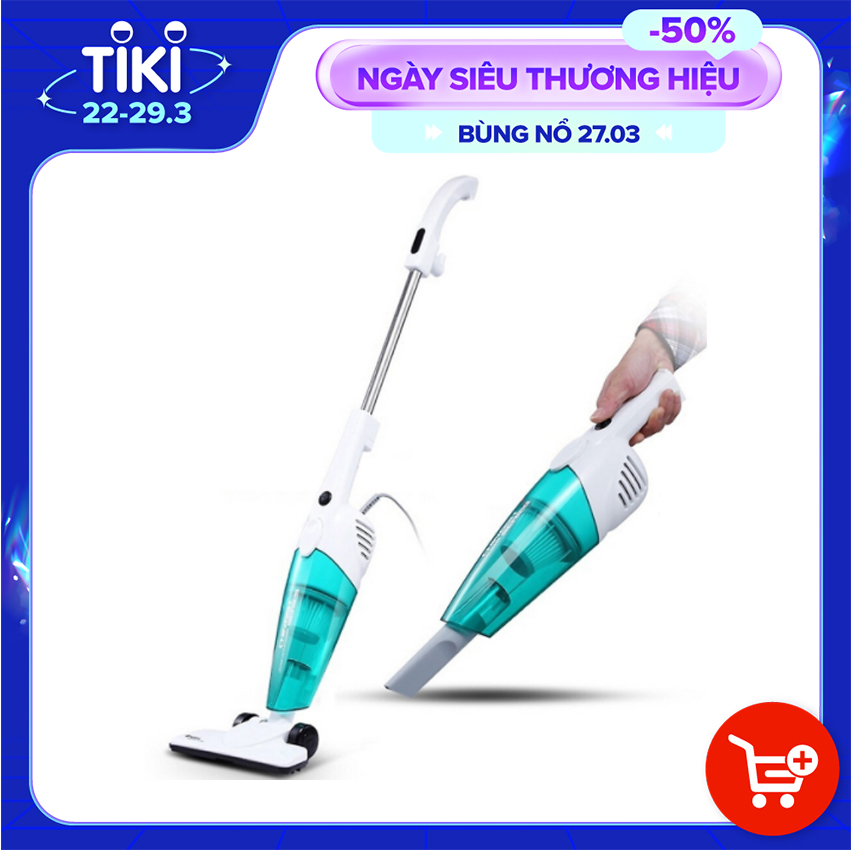 Máy hút bụi cầm tay mini Deerma DX118C dung tích bình chứa bụi 1.2L - Hàng chính hãng