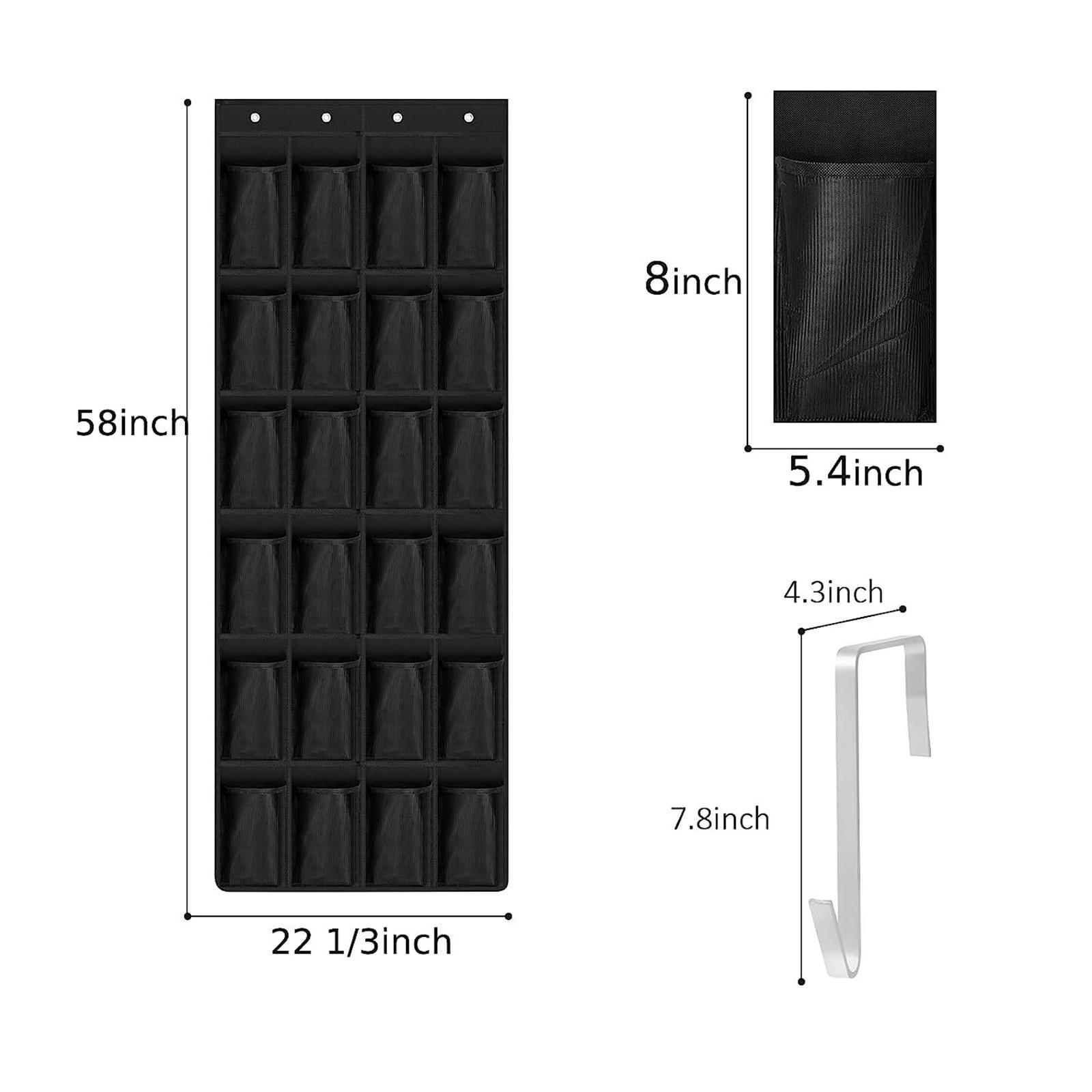 Large Pockets over The Door Shoe Organizer Multi Function Space Saver Shoe Hanger Shoe Rack Shoe Storage for Hats Bedroom Living Room Keys