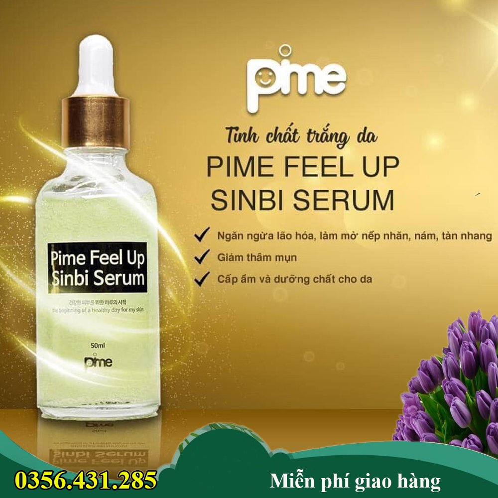 Tinh chất dưỡng trắng da Pime Feel Up Sinbi Serum 50ml