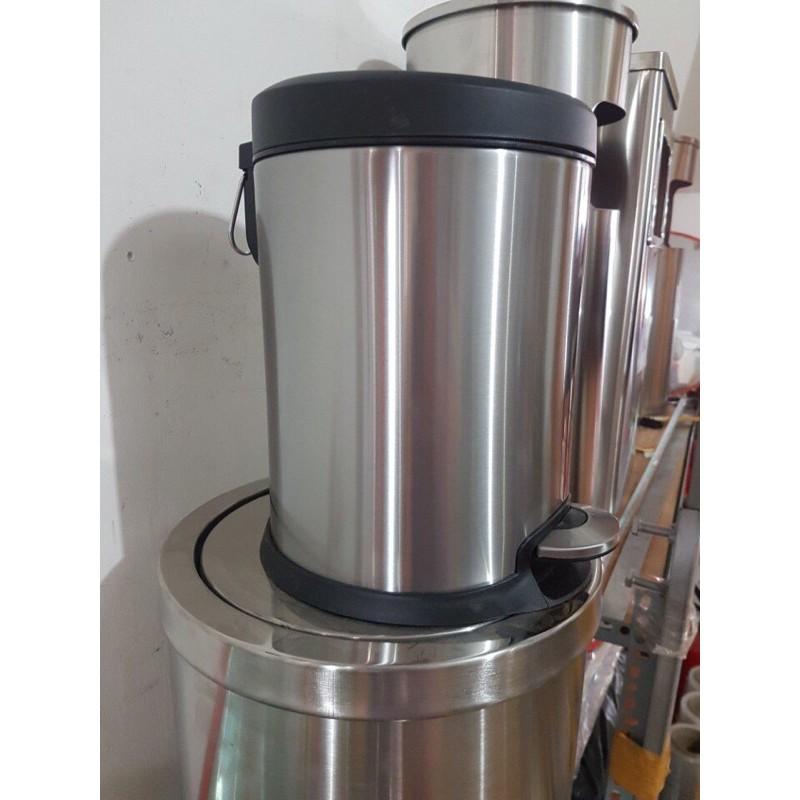 thùng rác đạp chân 5l inox