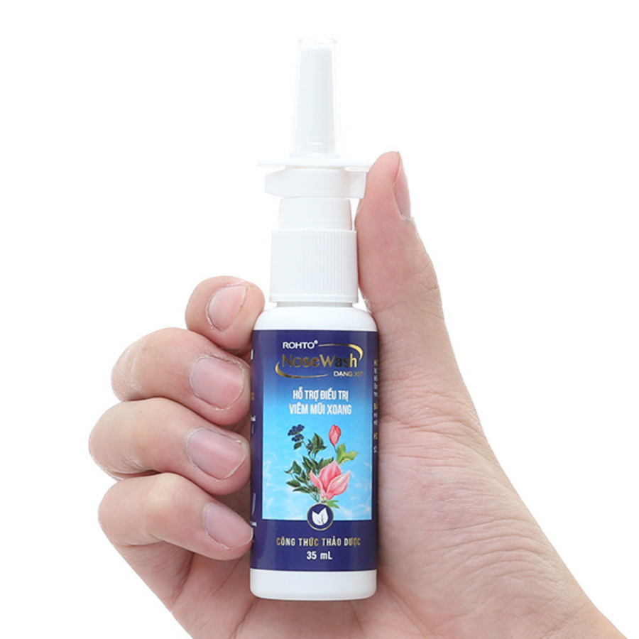 Xịt Hỗ Trợ Giảm Nhanh Tình Trạng Viêm Mũi Xoang Rohto Nosewash Spray (35ml)