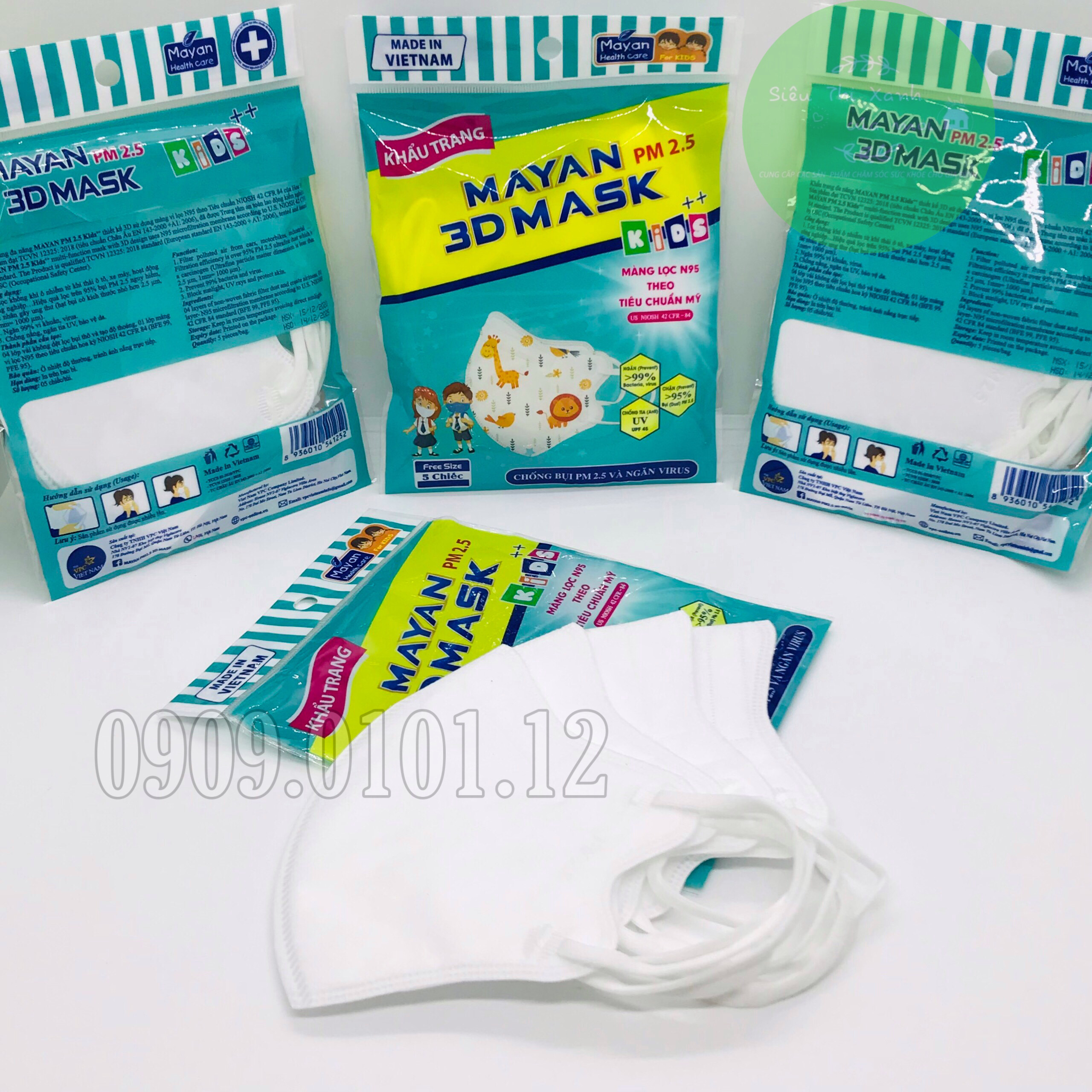 KHẨU TRANG TRẺ EM 3D Cao Cấp