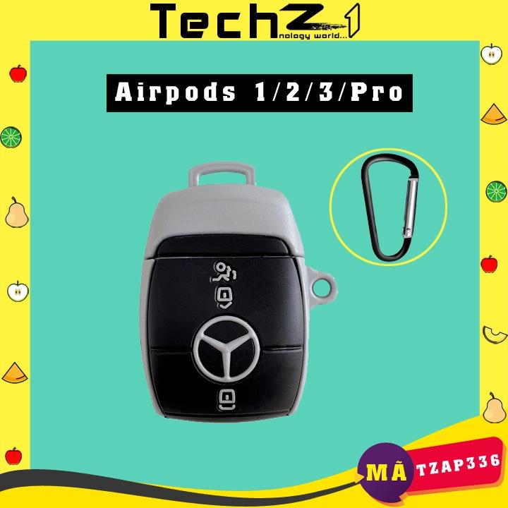 Bao Case cho Airpods 1/2/3/Pro Chìa Khóa Ô tô Mẹc xơ đì - Mã TZAP336