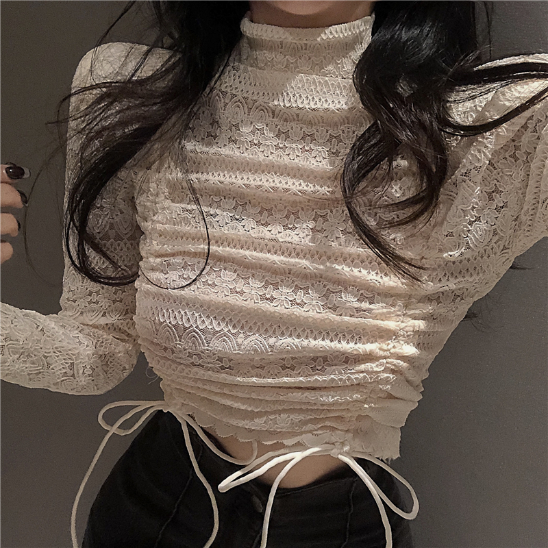 [SẴN] Áo croptop kiểu sơ mi nữ Ulzzang Quảng Châu ASC64