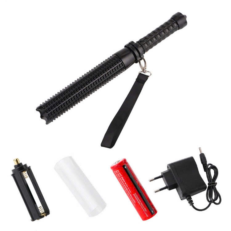 đèn pin tự vệ đèn thoát hiểm hợp kim nguyên khối có thể kéo dài