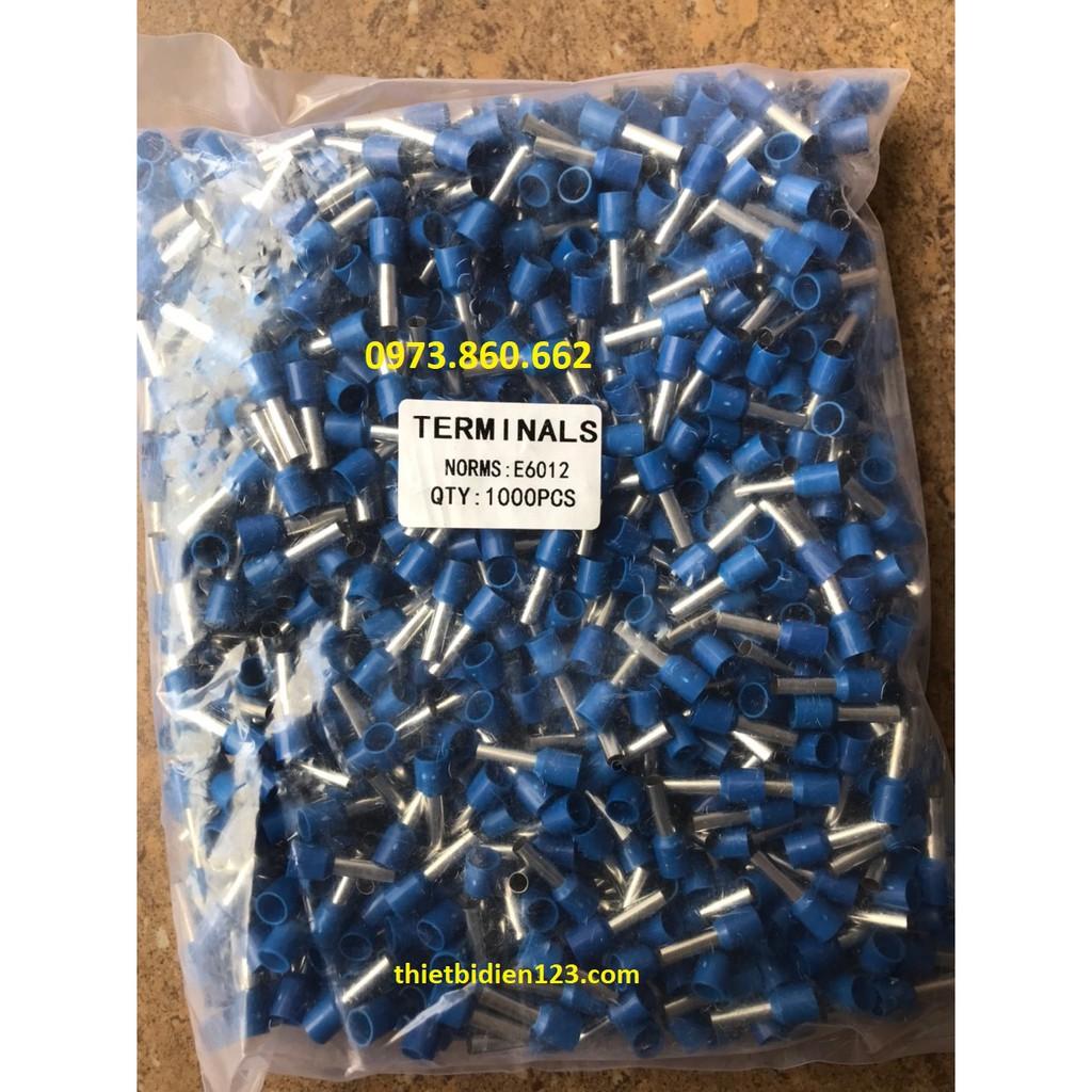 1000 Đầu cos kim rỗng - cos PIN đấu dây điện E0508, E7508, E1008, E1508, E2508, E4009, E6012