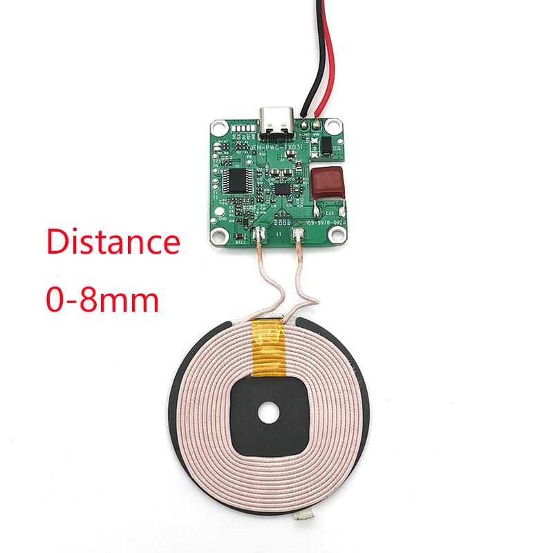 20W Công suất cao 5V 12V Sạc nhanh Bộ sạc không dây Mô-đun bộ sạc không dây Type-C USB + cuộn QI Qi Universal cho pin điện thoại xe hơi