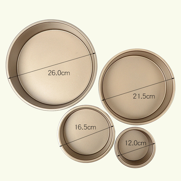 Khuôn Nhôm Tròn Đúc *Đế Rời* Làm Bánh Bông Lan 12cm-16.5cm-21.5cm-26cm- T0143