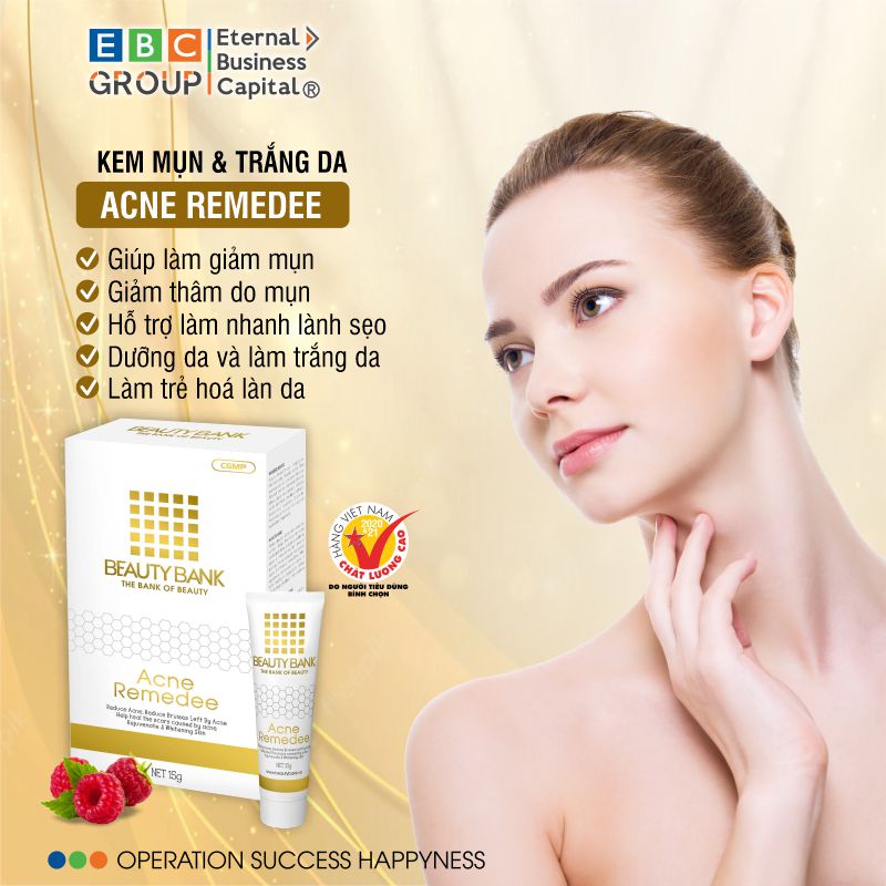 [BEAUTY BANK] Kem mụn, giảm thâm, nhanh lành sẹo, trắng da, dưỡng da ACNE REMEDEE
