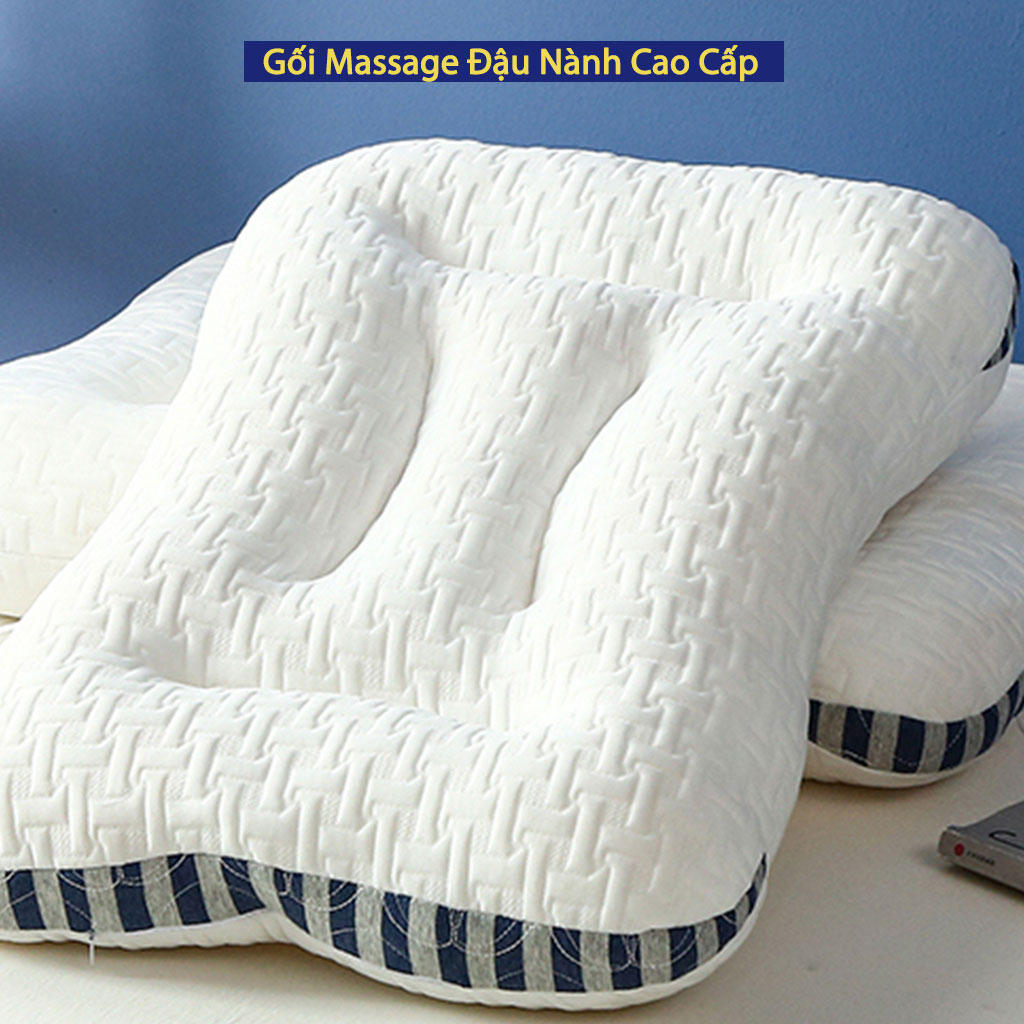 Hình ảnh Gối Massage Đậu Nành ANNA NGUYÊN Cao Cấp Chuẩn Khách Sạn Năm Sao