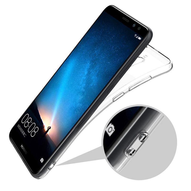 Ốp lưng dẻo silicon Ultra Thin dành cho Huawei Nova 2i / Huawei Honor 9i chỉ mỏng 0.6 mm có gờ bảo vệ Camera - Hàng chính hãng