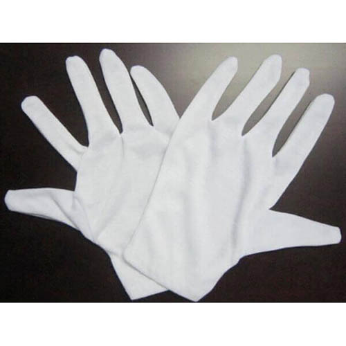 Bao tay trắng, găng tay vải cotton, thun poly dùng cho lễ tân, sự kiện, kiểm định, bảo vệ, tiếp tân. Gói 5 đôi