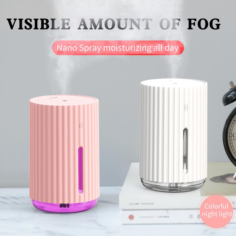 350ML Máy Khuếch Tán Lọc Không Khí Dung Lượng Usb Di Động Nhỏ Xông Phòng Máy Tạo Ẩm, Phun Sương Dành Cho Hộ Gia Đình Phòng Ngủ Máy Phun Sương Tạo Độ Ẩm Mini LED Xe Hơi