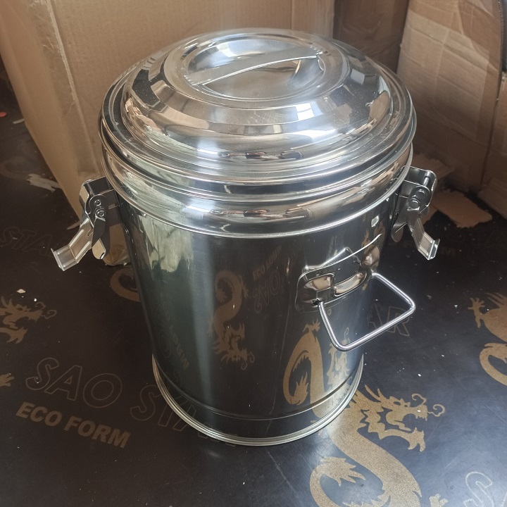 Bình Ủ Trà 3 Lớp Cách Nhiệt Inox 304 Không Vòi Dung Tích 20 Lít Cao Cấp