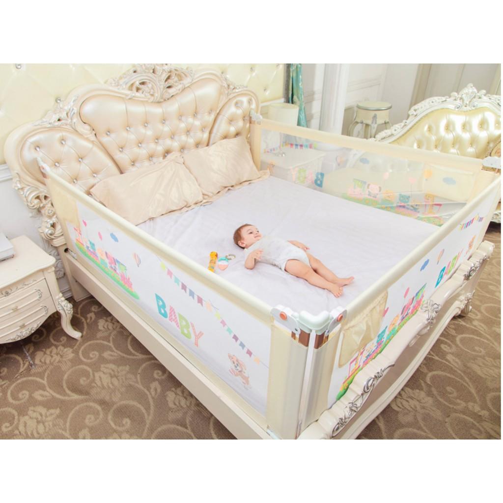 Thanh chắn giường ngủ bảo vệ Bé Yêu - bộ 3 thanh